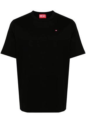 Diesel logo-embroidered T-shirt - Black