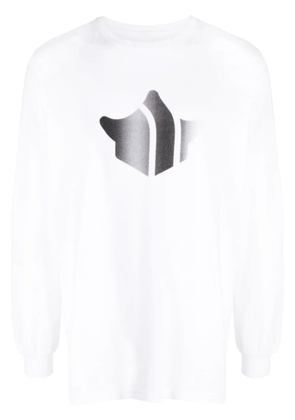 Maharishi Pointillist Temple cotton top - White