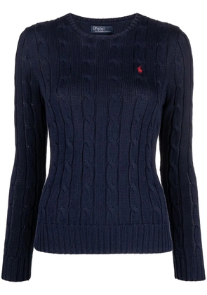 Polo Ralph Lauren Polo Pony cable-knit jumper - Blue