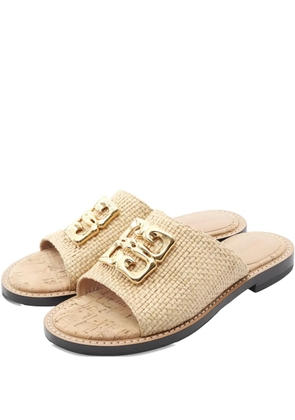 Givenchy Pre-Owned 4G Liquid slide sandals - Neutrals