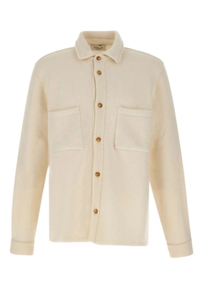 Laneus patch-pocket button-front shirt - Neutrals