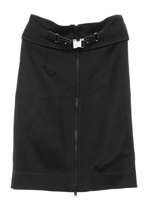 Gucci Pre-Owned 10s zip-up skirt - Black