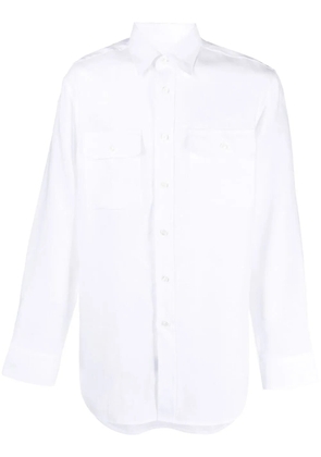 Brioni linen button-up shirt - White