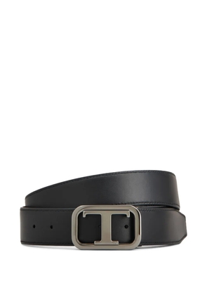 Tod's leather T-buckle belt - Black