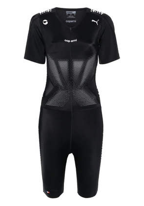 Coperni x PUMA rubberised-logo playsuit - Black
