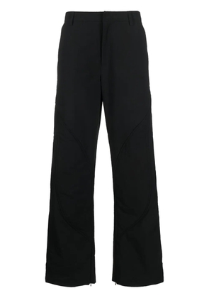 HELIOT EMIL mid-rise stud-detailing trousers - Black