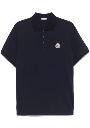 Moncler shortsleeved polo shirt - Blue