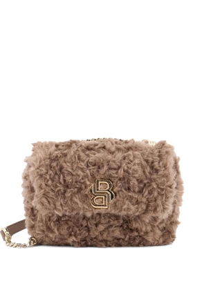 BOSS ICON S faux-fur shoulder bag - Neutrals