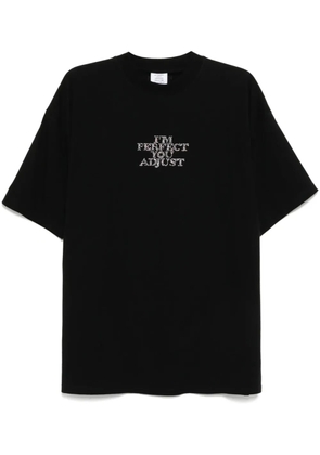 VETEMENTS cotton T-shirt - Black