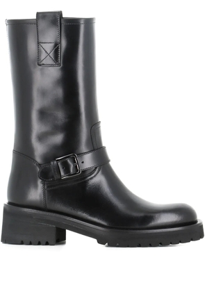Alberto Fasciani Isabel 9003 buckle-strap biker boots - Black