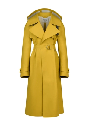 Tod's belted trench coat - Yellow