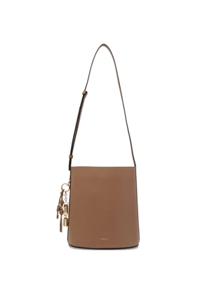 Furla S Roxie cylindrical-charm bucket bag - Neutrals