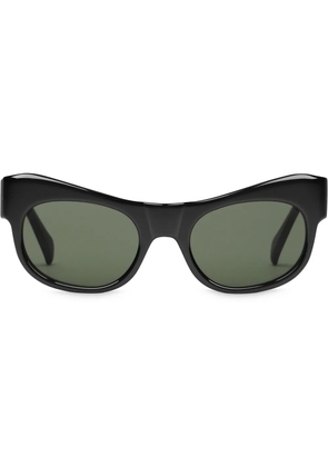 Gucci Eyewear curved rectangle-frame sunglasses - Black