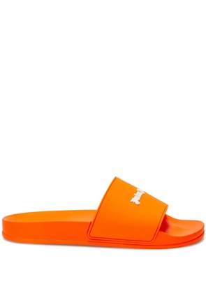 Palm Angels logo-embossed slides - Orange