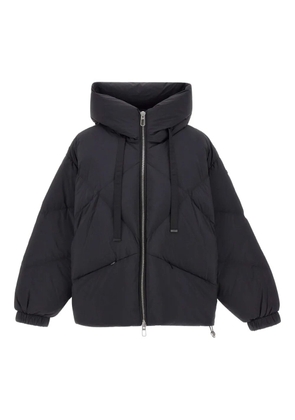 Duno diamond-quilted hooded jacket - Black