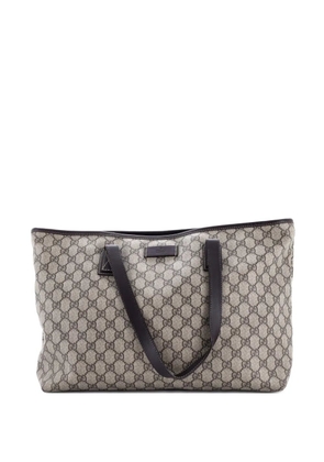Gucci Pre-Owned Plus GG Coated Canvas with Leather Large tote bag - Brown