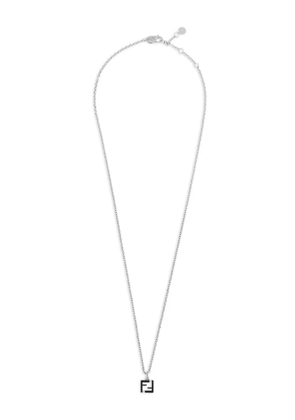 FENDI FF-pendant chain necklace - Silver