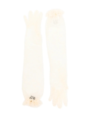 Valentino Garavani lace gloves - Neutrals