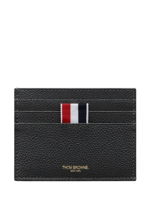 Thom Browne RWB-stripe pebbled cardholder - Grey