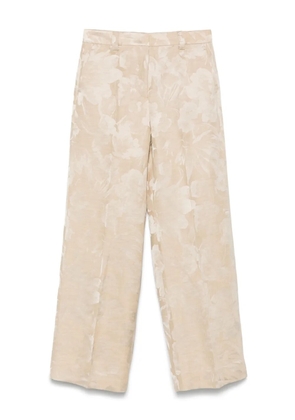 Incotex jacquard trousers - Neutrals