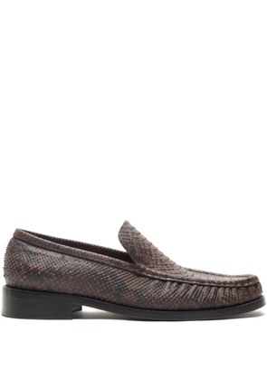 Acne Studios leather loafers - Brown
