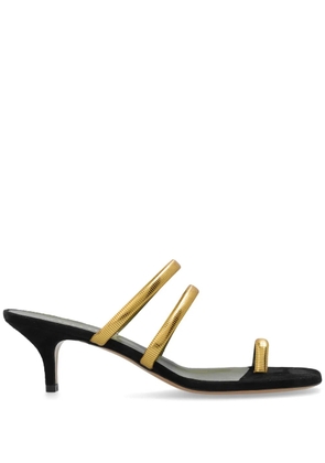 MARIA LUCA 60mm leather sandals - Gold