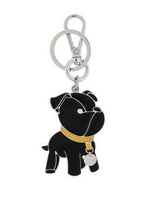 FENDI dog pendant keyring - Black