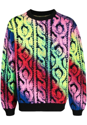 AGR cable-knit merino sweater - Multicolour