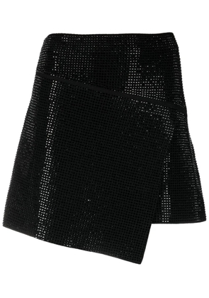 ANDREĀDAMO crystal-embellished mini skirt - Black