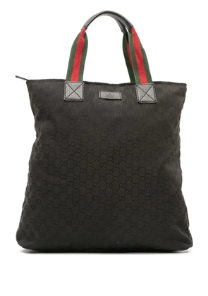 Gucci Pre-Owned 2016-2025 GG Canvas Web tote bag - Black