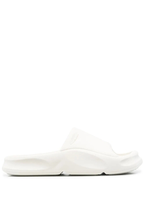 Heron Preston moulded slip-on slides - White