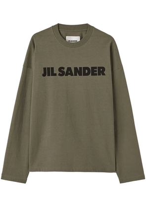 Jil Sander logo-print cotton T-shirt - Green
