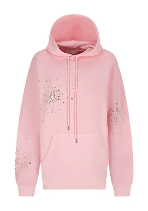 DES PHEMMES crystal-embellished hoodie - Pink