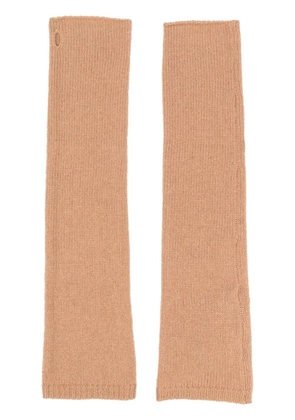 Federica Tosi knitted long-length sleeves - Neutrals