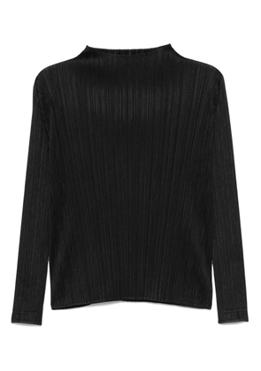 Pleats Please Issey Miyake Monthly Colors: February blouse - Black
