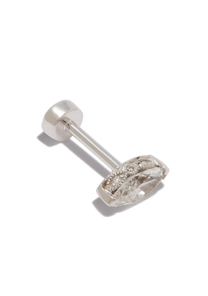 MARIA TASH 18kt white gold marquise-diamond stud earring
