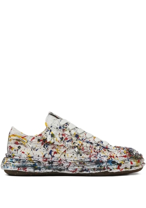Maison MIHARA YASUHIRO Peterson paint-splattered sneakers - White