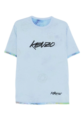 Kenzo x Futura 2000 logo-print cotton T-shirt - Blue