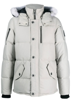 Moose Knuckles faux-fur trim padded parka - Grey
