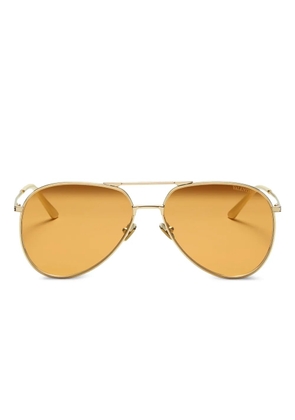 VALENTINO GARAVANI EYEWEAR pilot-frame sunglasses - Gold