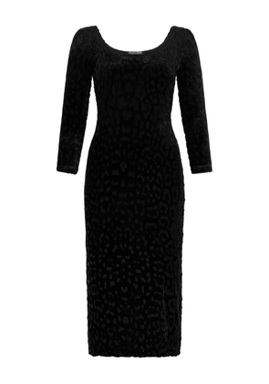 Roberto Cavalli velvet-texture dress - Black