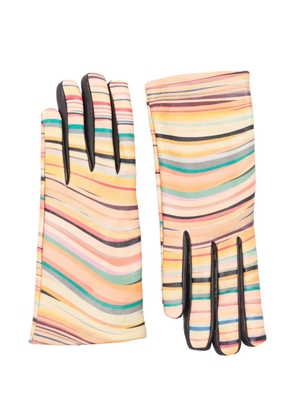 Paul Smith striped gloves - Neutrals