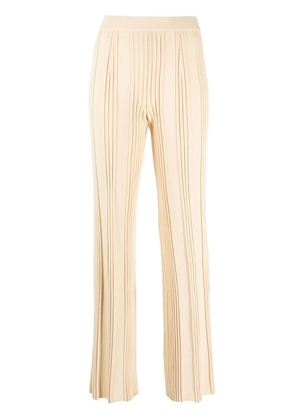 MRZ pleated-detail straight-leg trousers - Neutrals