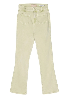 7 For All Mankind high-rise slim-kick jeans - Green