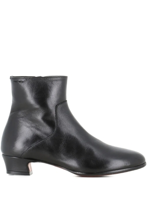 Alexander Hotto 35mm zip-leather ankle boots - Black