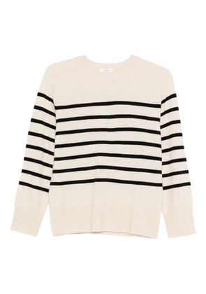 YERSE striped round-neck sweater - Neutrals
