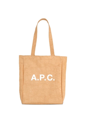 A.P.C. logo tote bag - Neutrals