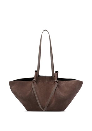 Yuzefi Mochi magnetic closure large shoulder bag - Brown