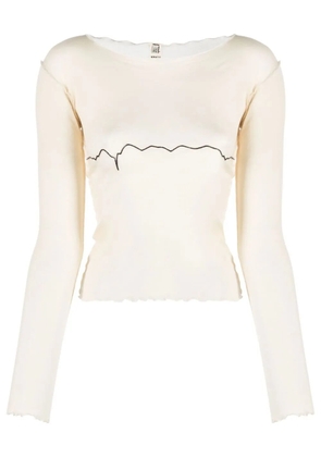 Baserange Tabby Star long-sleeve top - Neutrals