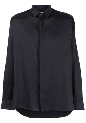 Saint Laurent silk-wool shirt - Blue